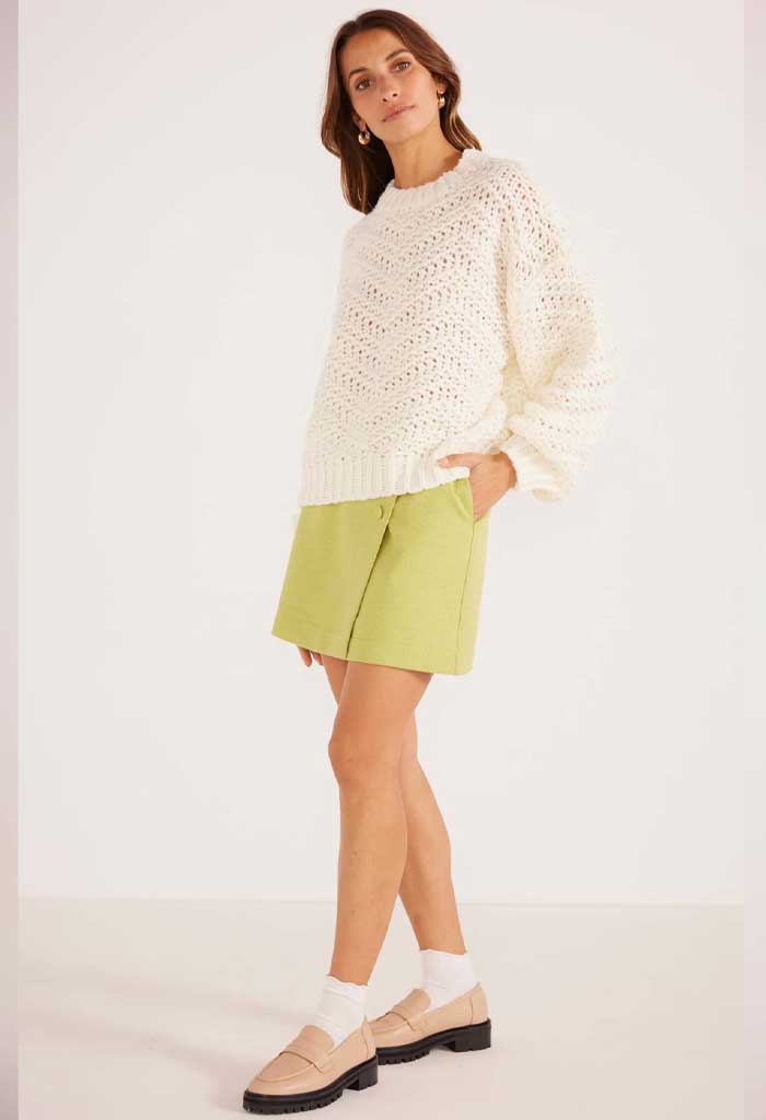 Minkpink Luna Zig-Zag Knit Jumper