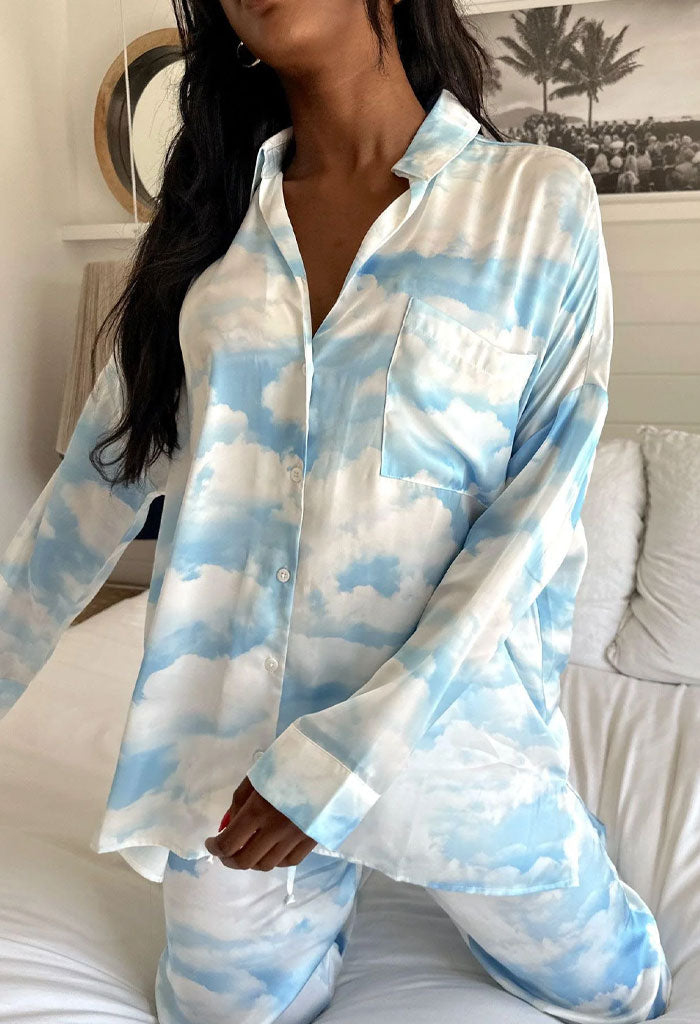 Show Me Your Mumu OVERSLEPT PJ SET - DREAM CLOUD SILIKY