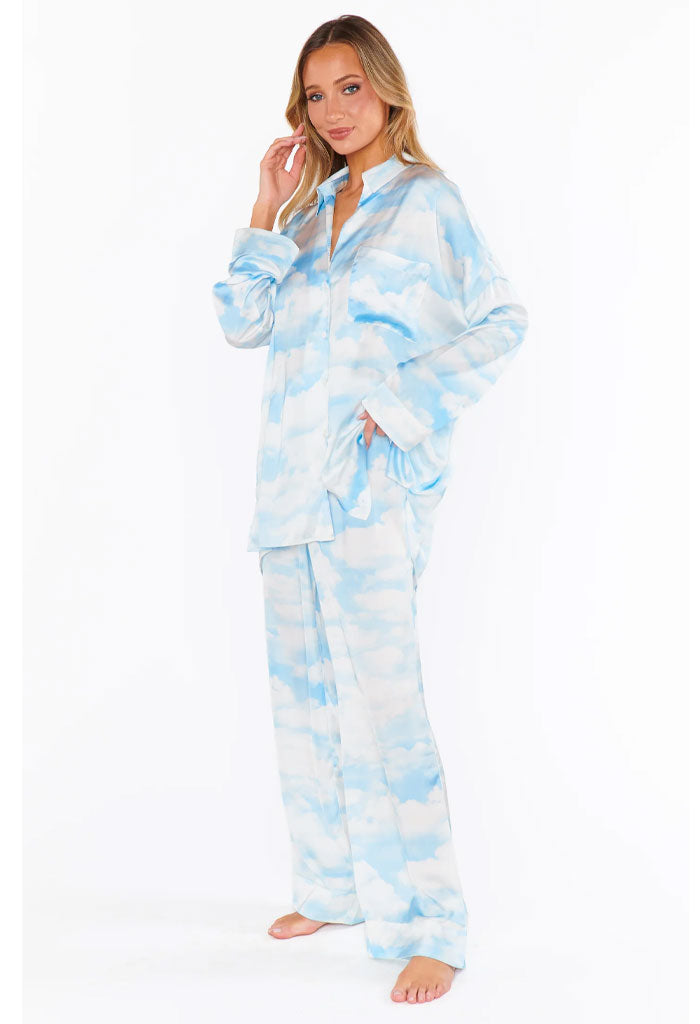 Show Me Your Mumu OVERSLEPT PJ SET - DREAM CLOUD SILIKY