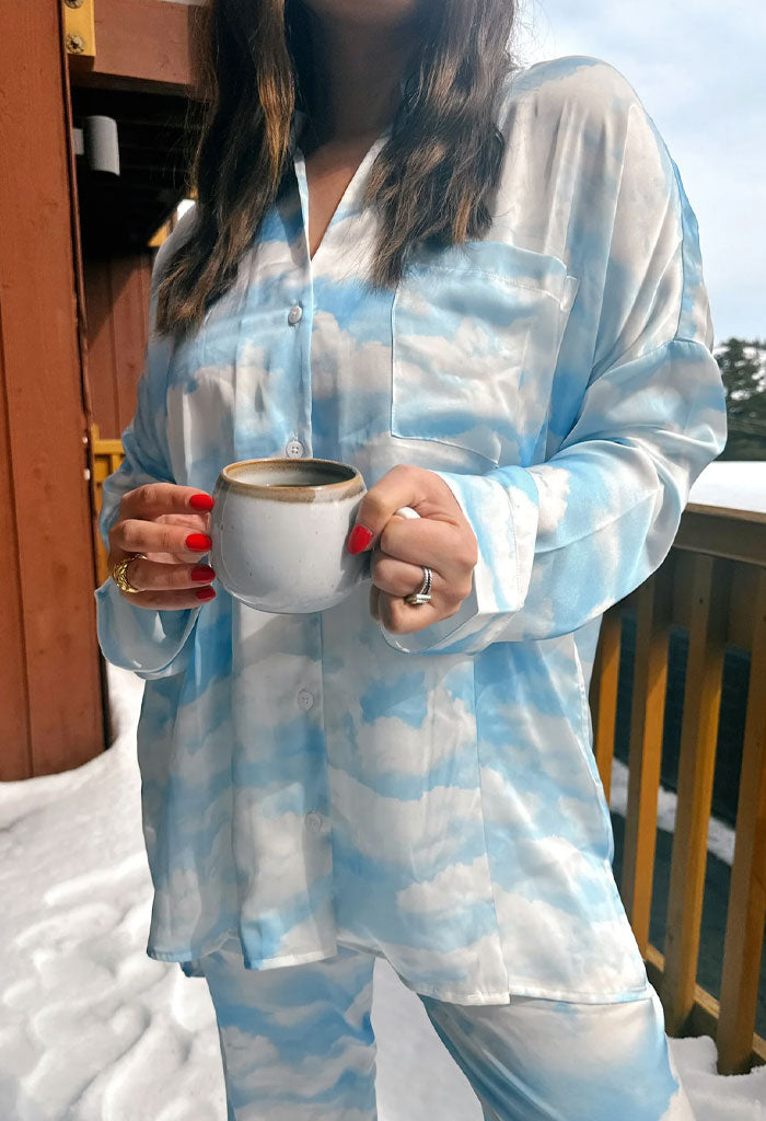 Show Me Your Mumu OVERSLEPT PJ SET - DREAM CLOUD SILIKY