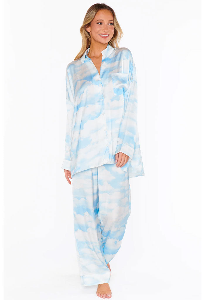 Show Me Your Mumu OVERSLEPT PJ SET - DREAM CLOUD SILIKY