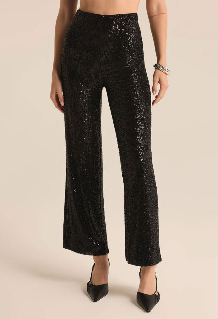 Z Supply Skylar Sequin Pant-Black