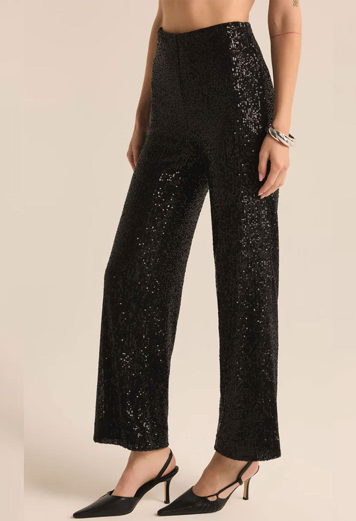 Z Supply Skylar Sequin Pant-Black