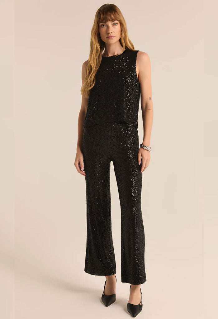 Z Supply Skylar Sequin Pant-Black