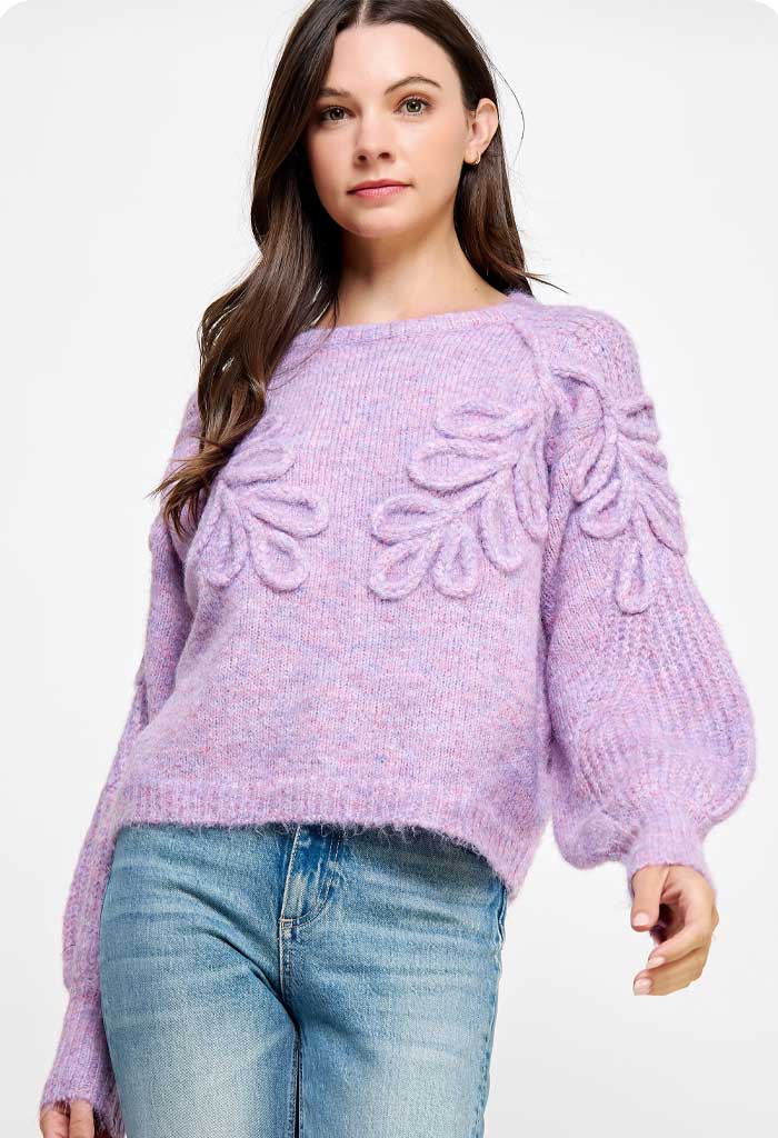 KK Bloom Sugar Plum Sweater