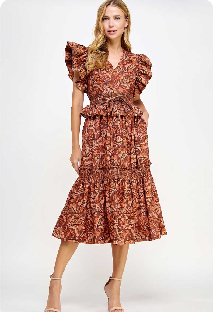 KK Bloom Thanksgiving Midi Dress