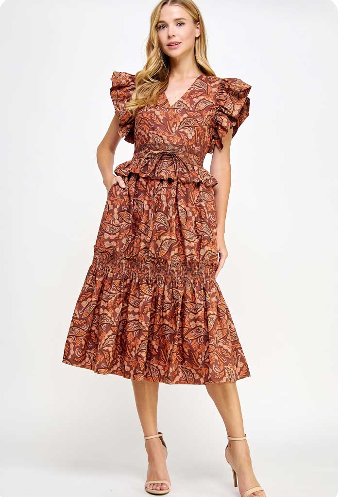 KK Bloom Thanksgiving Midi Dress