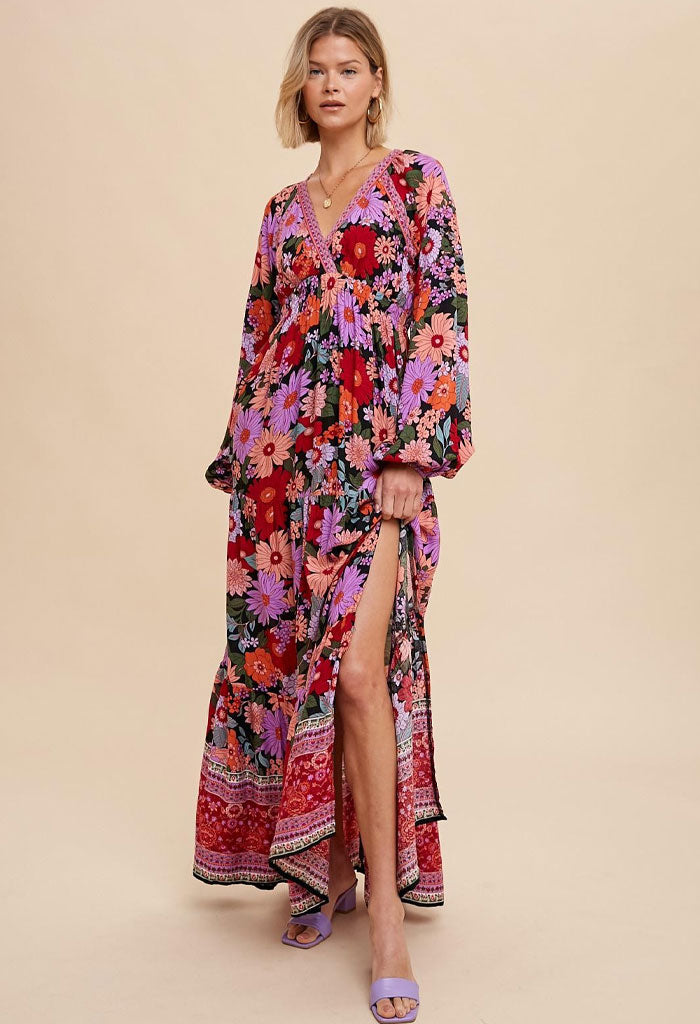 KK Bloom Wild Flower Maxi Dress