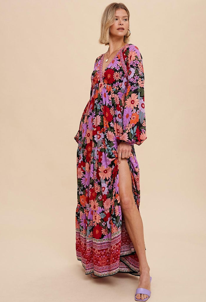 KK Bloom Wild Flower Maxi Dress