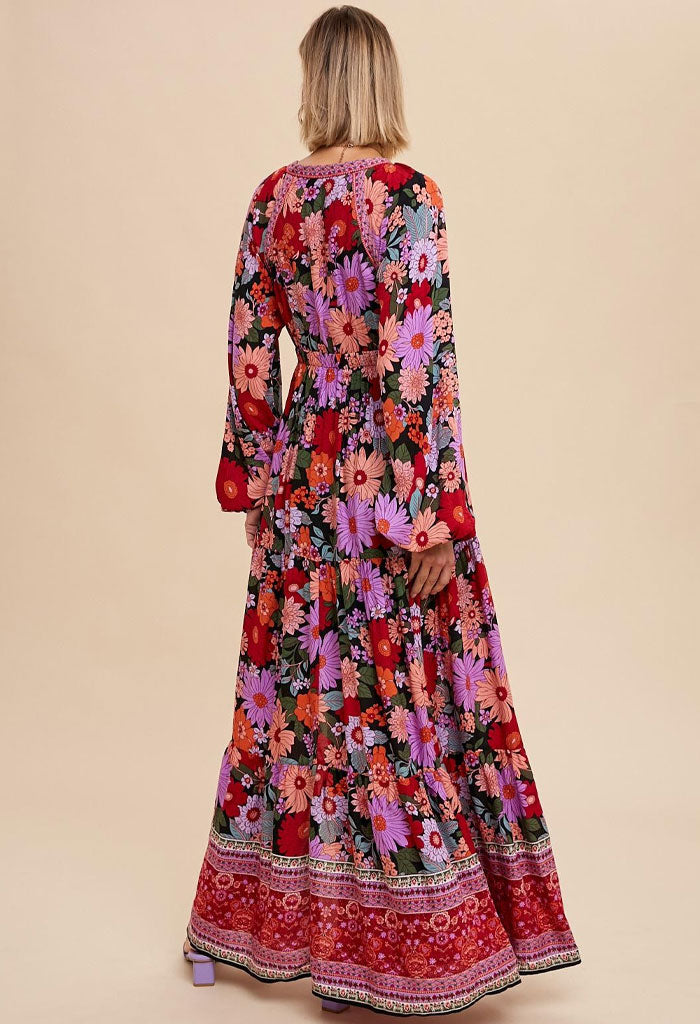 KK Bloom Wild Flower Maxi Dress