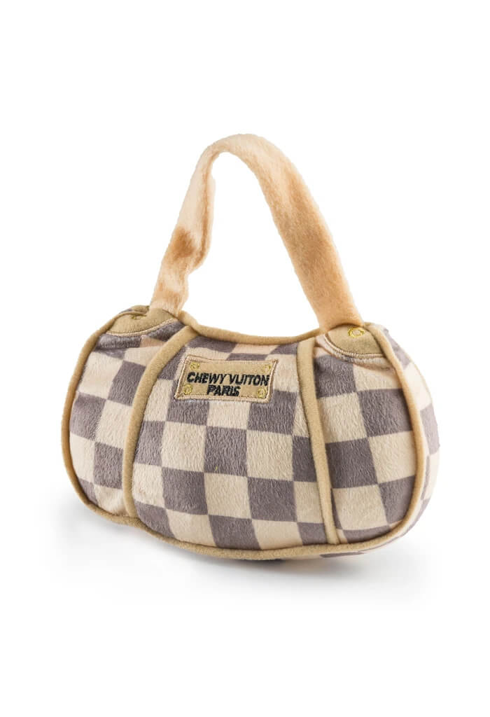 Haute Diggity Dog Chewy Vuiton Checker Handbag-Large