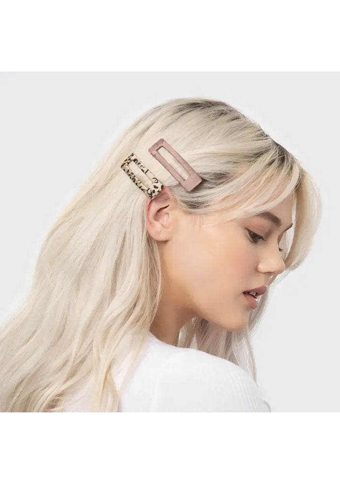 Kitsch Satin Wrapped Snail Clip 5PC-Neutral