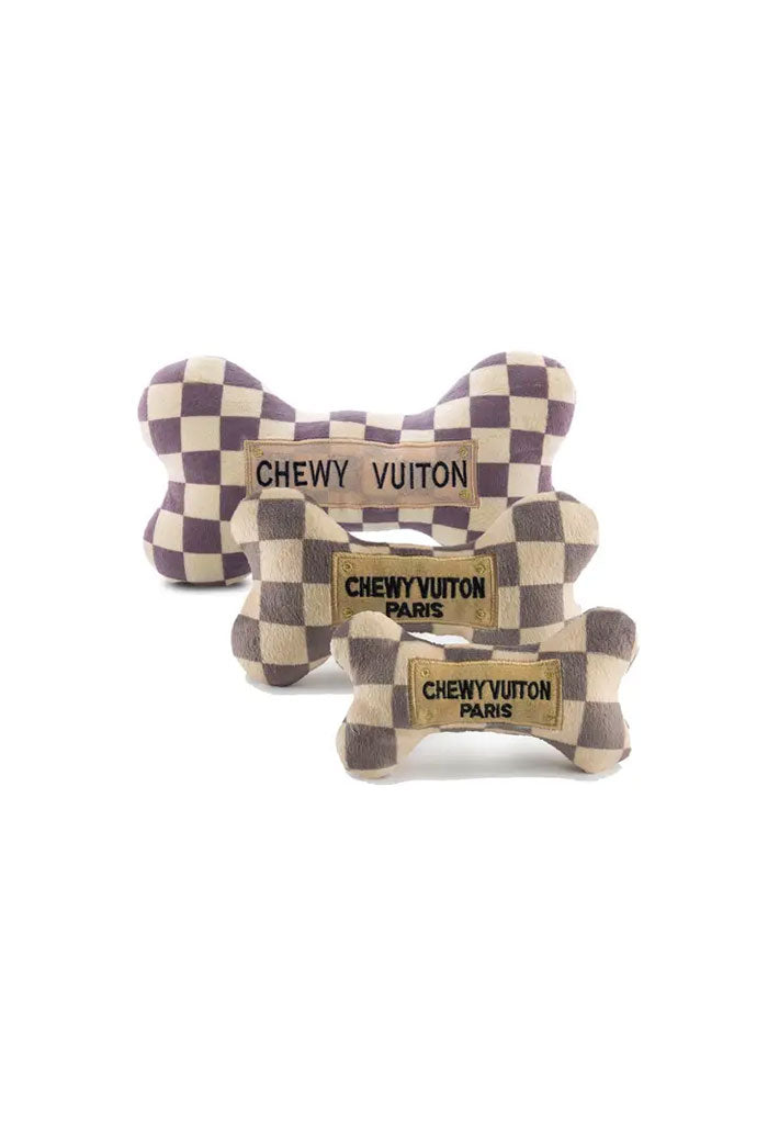 Haute Diggity Dog Checker Chewy Vuiton Bone-Large