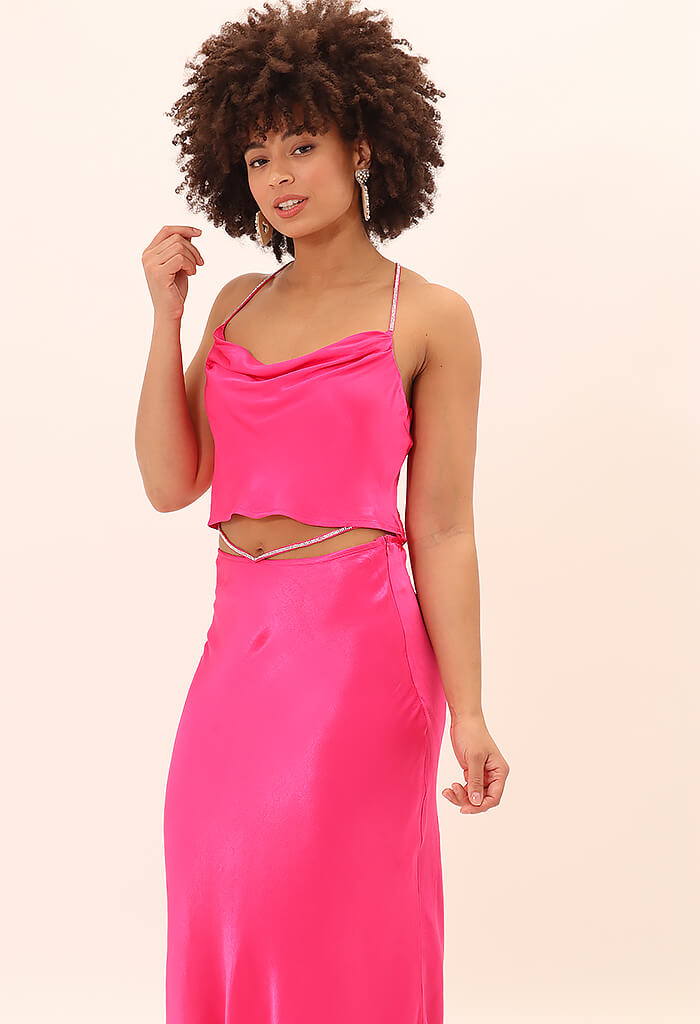 Lucy Paris Cassia Rhinestone Skirt