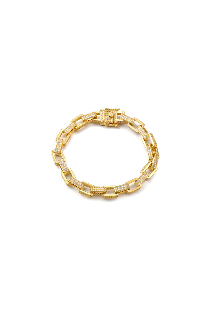 Buy Clover Hanging Charms Gold Plated Chain Bracelet Online – The Jewelbox