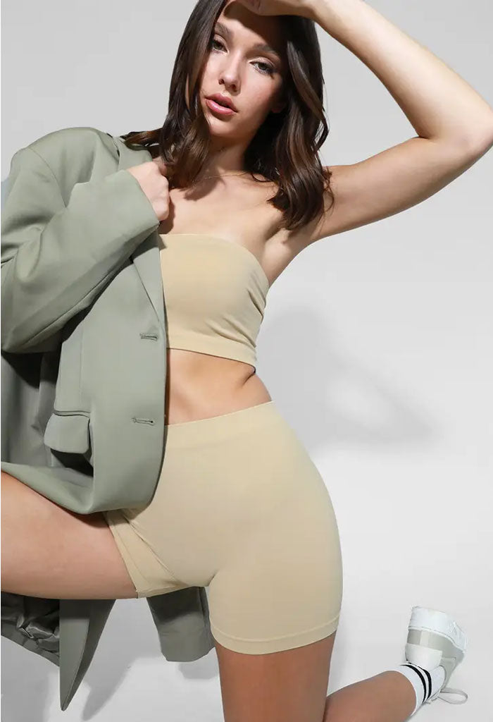 KK Bloom Bayside Boyshorts-Stone